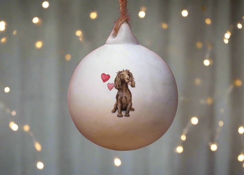 Cocker (Working) Liver Ceramic Round Bauble